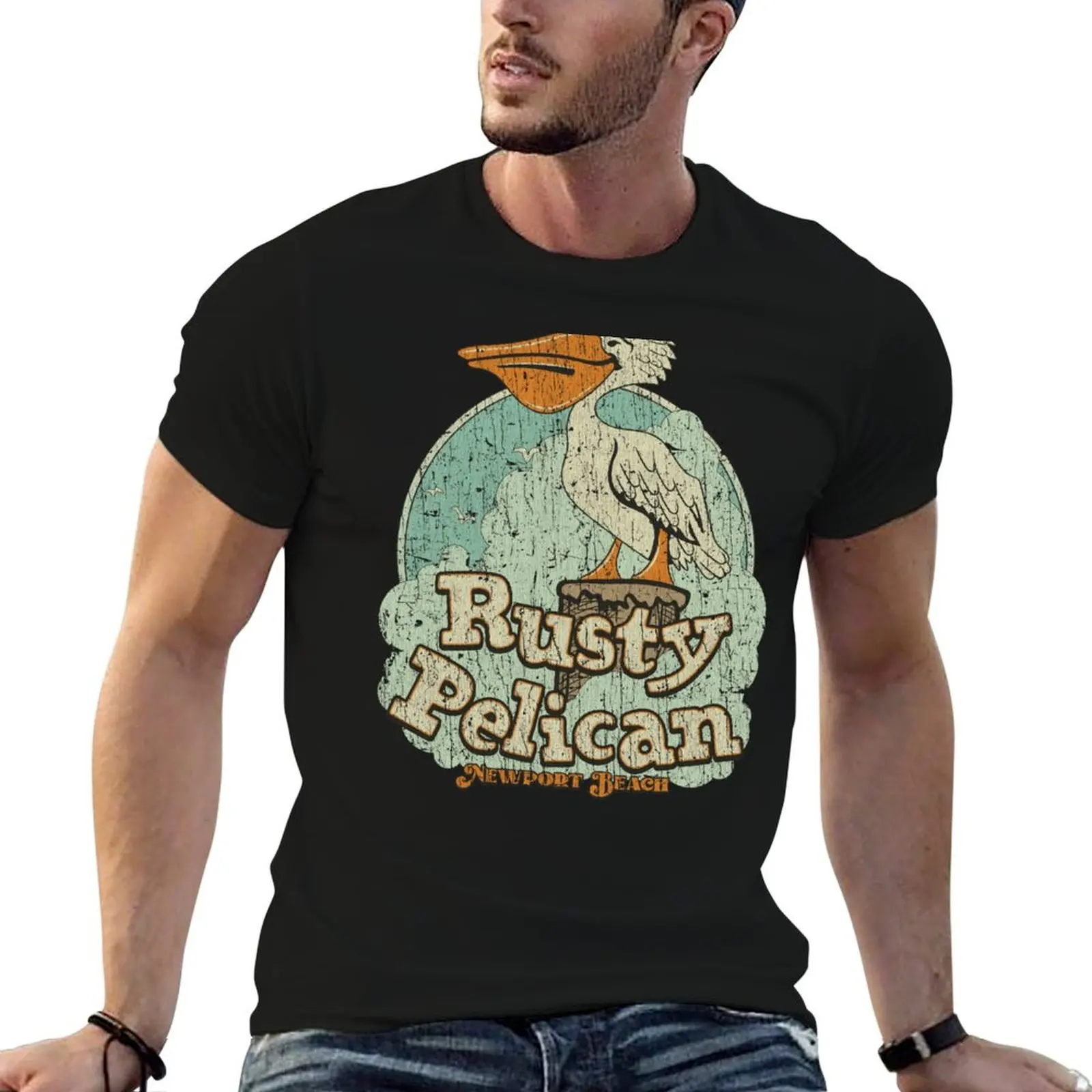 The Rusty Pelican 1972 T-Shirt Classic Crew Neck Cotton T-Shirt