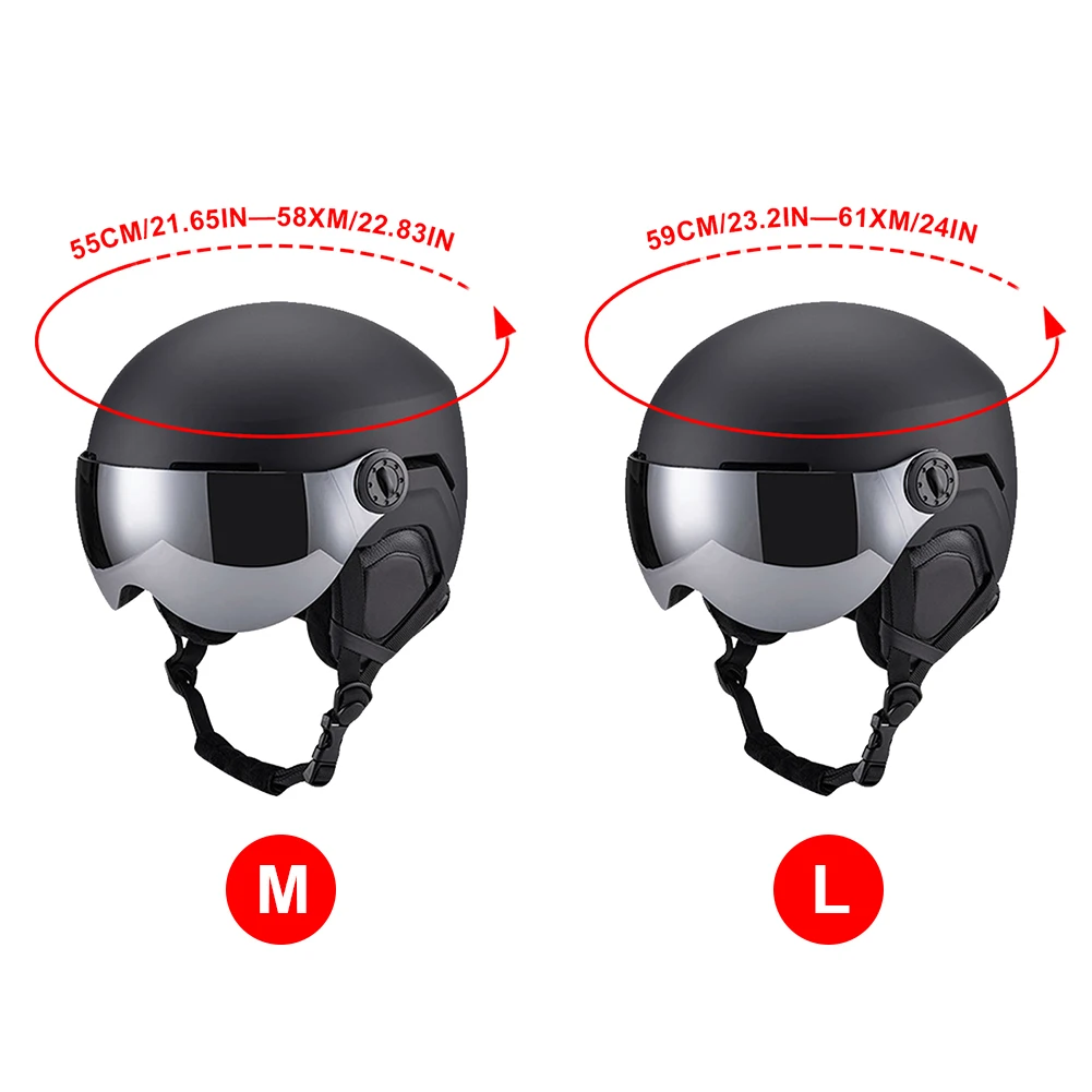 Skihelm Snowboardhelm Met Bril Sport Veiligheidshelm 7 Openingen Ski Beschermende Helm Schokbestendig Voor Skiën Snowboarden