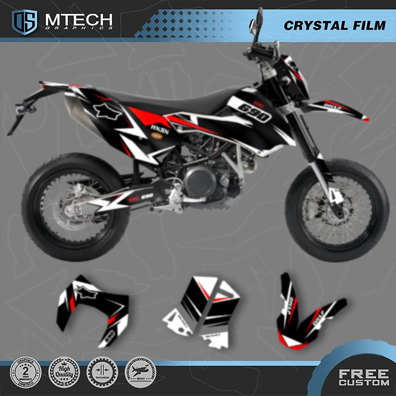 

DSMTECH Custom Motorcycle Graphics Decal Stickers Kits For KTM 2008 2009 2010 2011 08-11 LC4 SMC 690 001