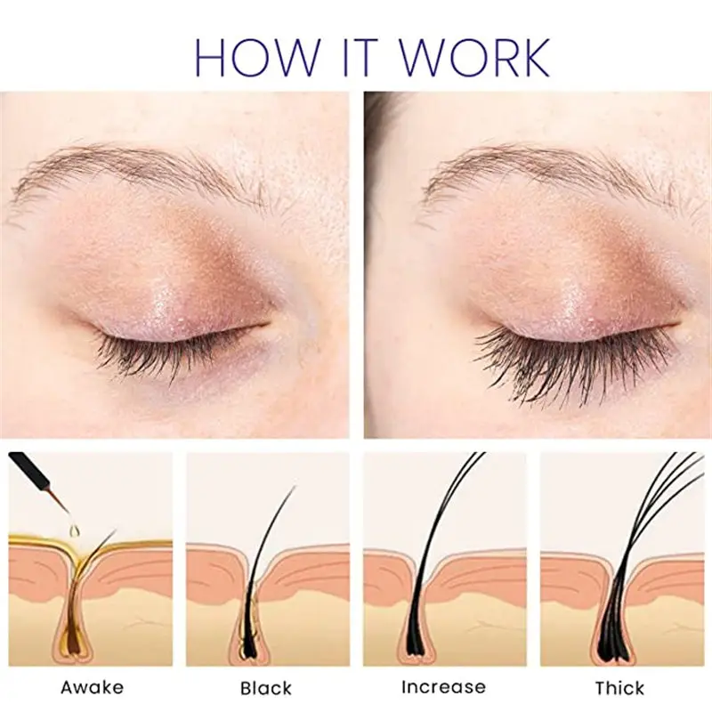 Gollee Lash Serum wzrostu z przedłużeniami Natural Lash Serum do wzrostu rzęs grubszy wzmacniacz Lash odżywczy esencja rzęs