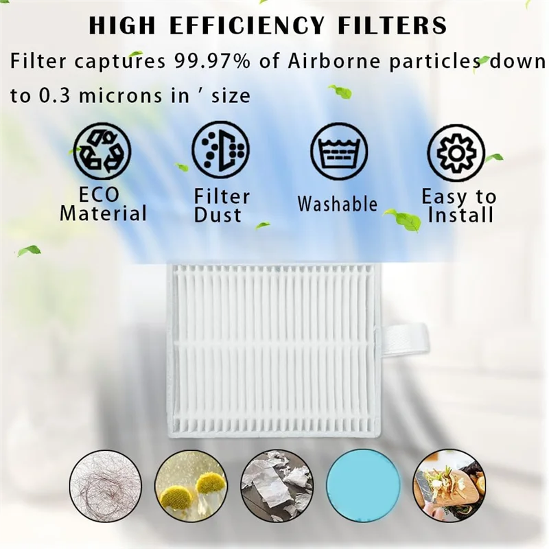 Abmo peças de reposição acessórios para xiaomi s20 robô aspirador pó escova lateral principal filtros hepa almofadas mop
