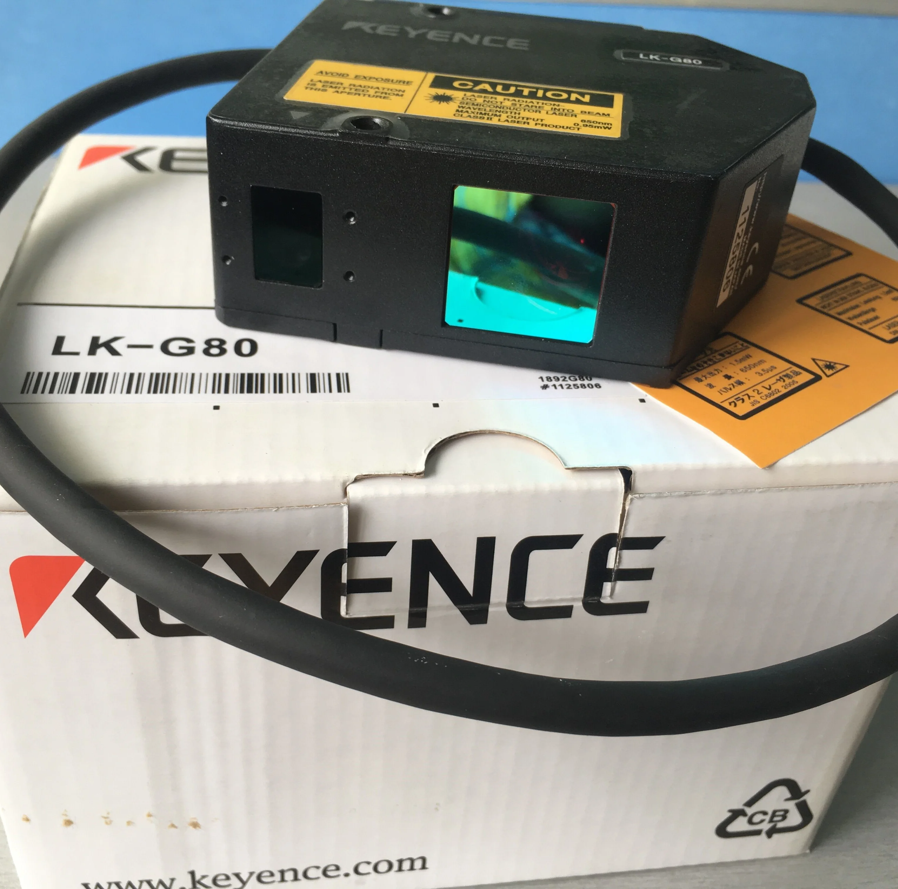 LK-G80 Displacement Ranging Sensor Brand New Genuine KEYENCE Laser Displacement Sensor LK-G80