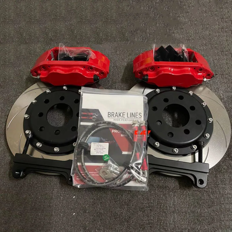 KLAKLE Racing Brake Calipers Brake Disc Kits 7600 300*24MM Rotor Disc For Peugeot 206 106