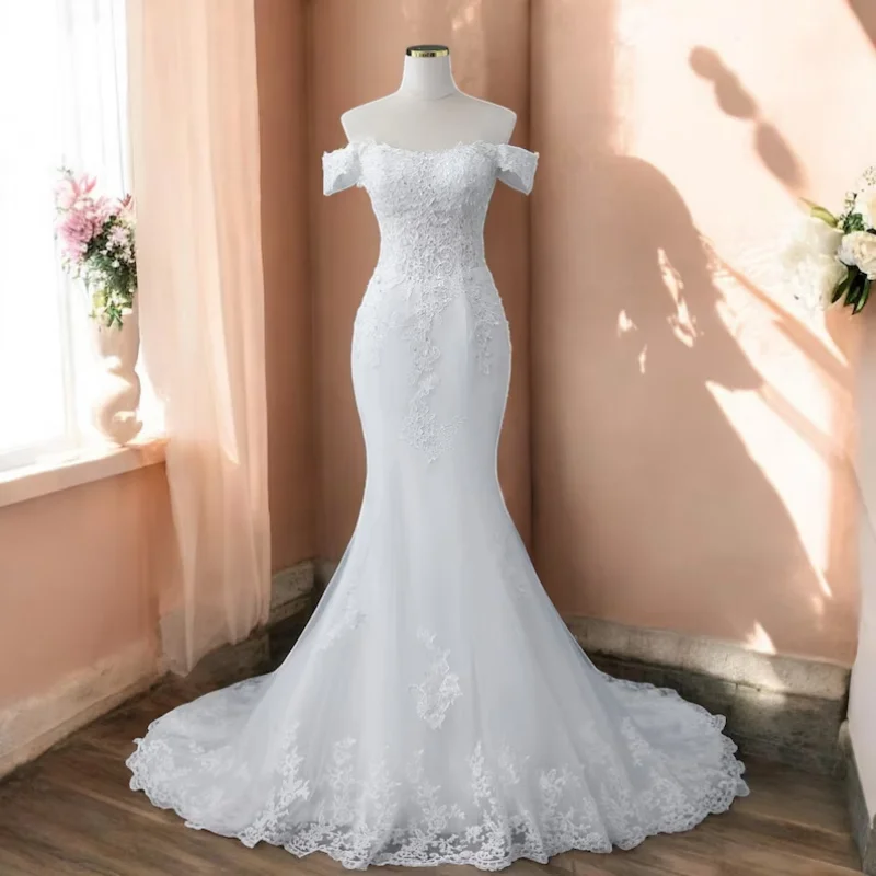 

Customized 2025 Mermaid Wedding Dress Waist Circumference Wedding Dress Slim And Elegant Appearance Elegant Sweethearta