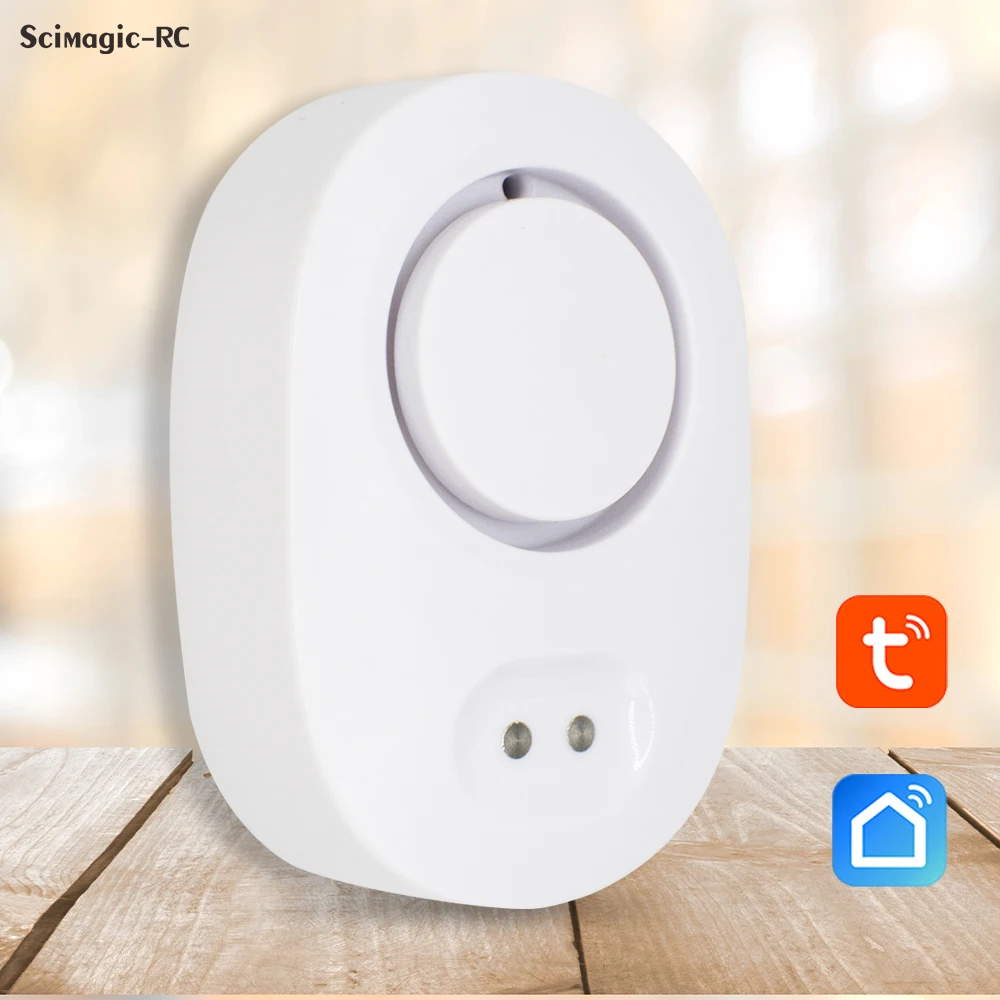 

Tuya Alexa WIFI Детектор утечки воды Датчик уровня воды 100 дБ Сигнализация высокого объема Приложение в реальном времени Оповещения Простая установка для домашней безопасности