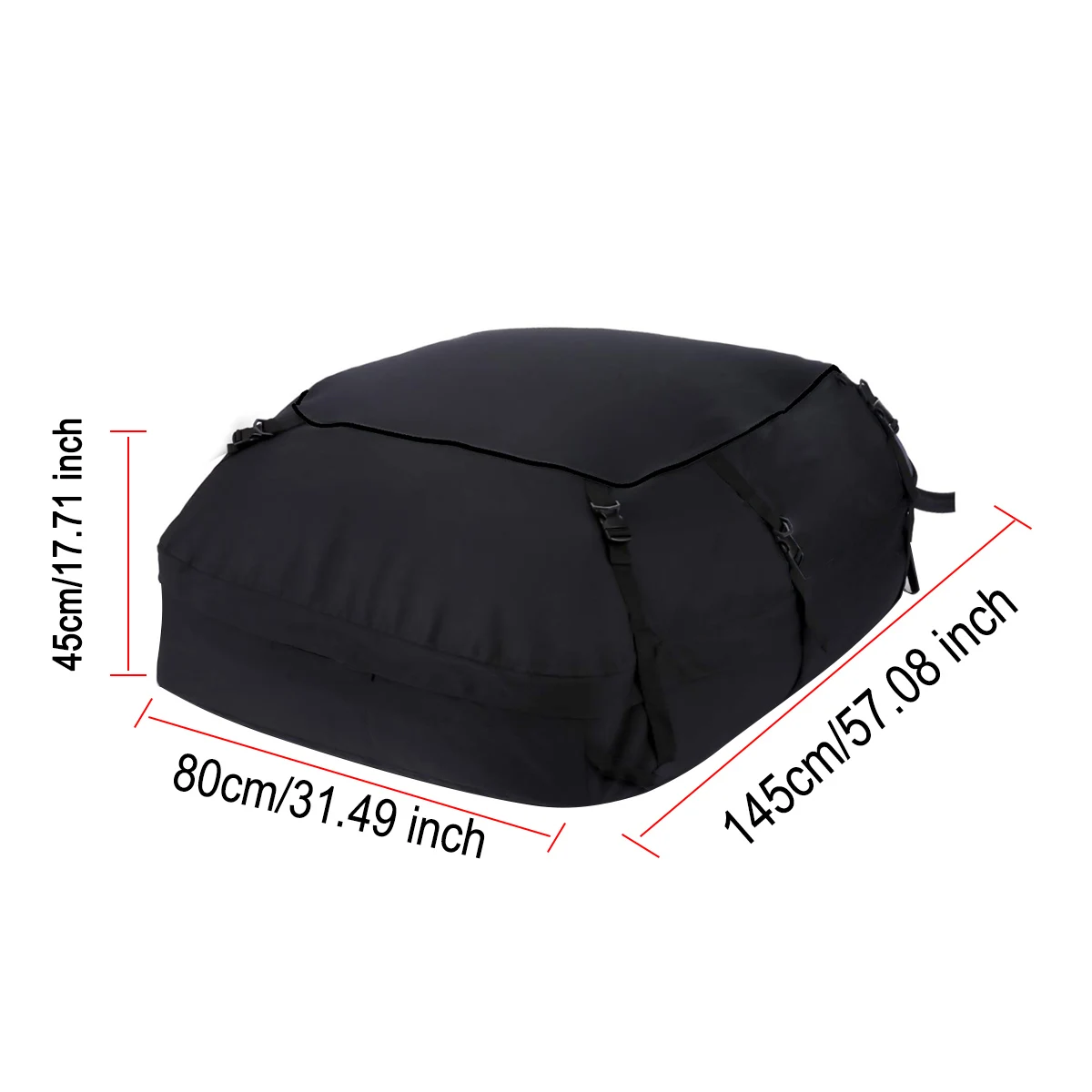 145*80*45cm Car Cargo Roof Bag Waterproof Auto Rooftop Luggage Carrier Storage Bag 600D Oxford Car SUV Van Foldable Roofs Bags