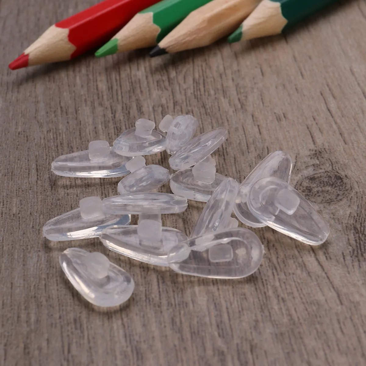 Silicone Nose Pads for Eyeglasses 10 Pairs Hollow Air Cushion Soft Flexible Anti Slip Comfort Replacement
