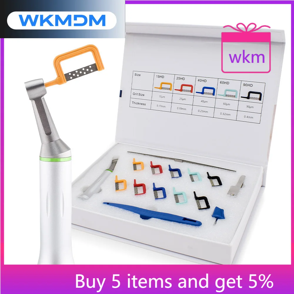 

DEASIN 1 Set den tal Orthodontic Interproximal Enamel Reduction Kit Polishing Reciprocating IPR System Orthodontic Tools