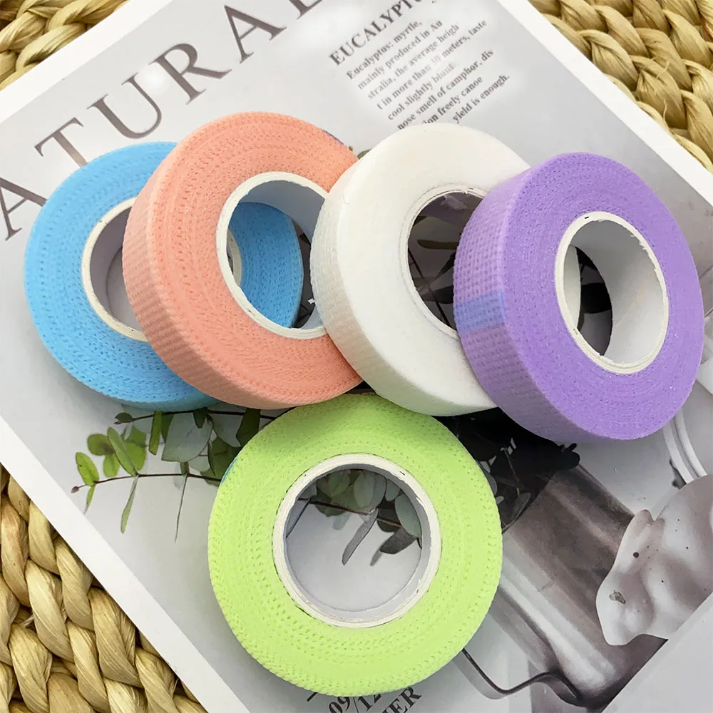 5pcs Eyelash Extension Tape Breathable Non-woven Cloth Adhesive Tape for Lash Extension Eye Stickers Makeup Tools Eye Patches