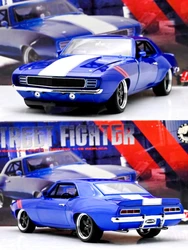 GMP 1:18 Street Fighter Blue Muscle Car Alloy Fully Open Simulation Limited Edition Alloy Metal Static Car Model Toy Gift