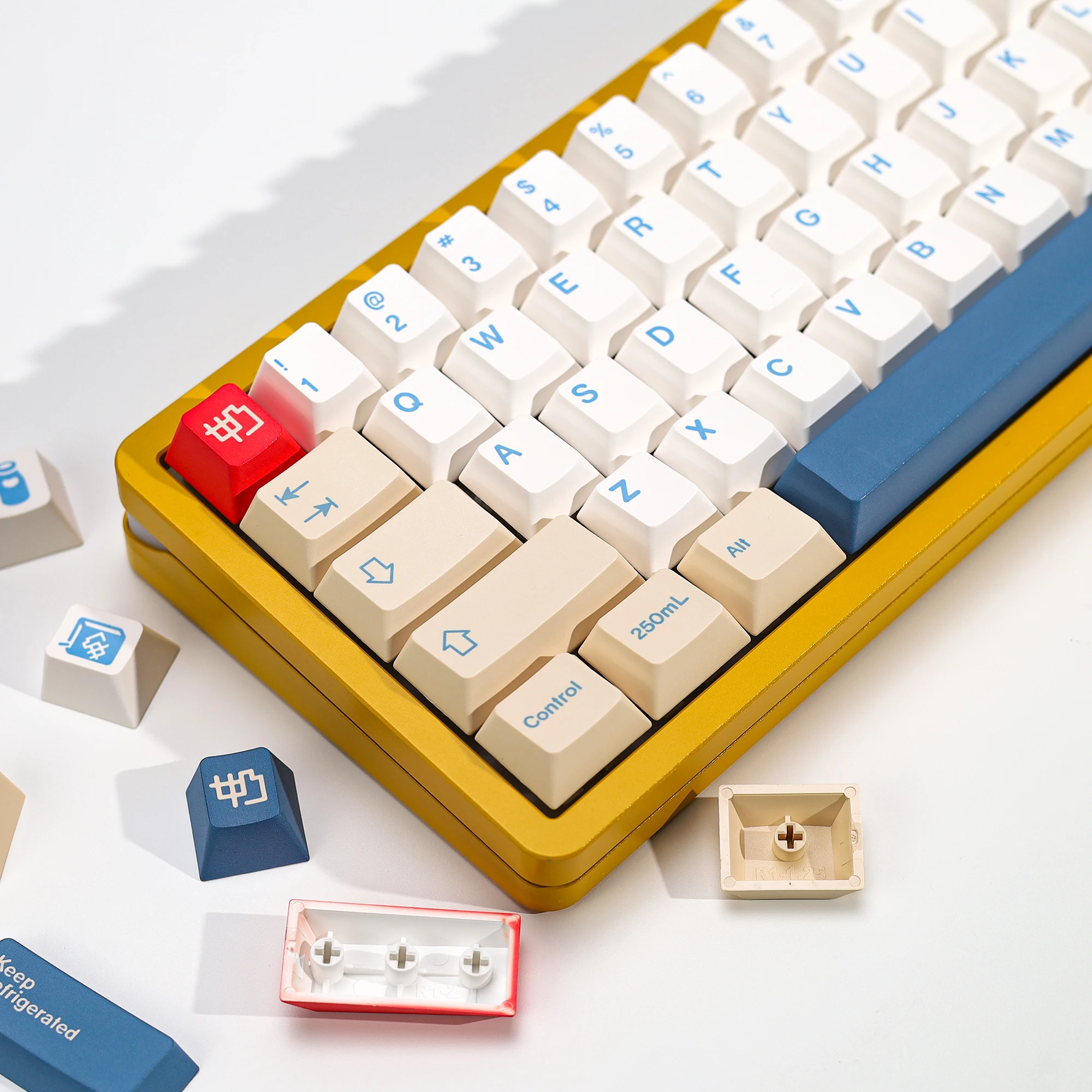 

KBDiy 140 клавиш Ретро GMK SoyMilk PBT колпачки для клавиш с вишневым профилем для переключателей MX 60 игровых механических клавиатур ISO колпачки для клавиш
