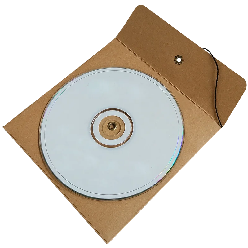 100pcs CD DVD Cover Kraft Paper Gift Bag Sleeve Envelope Disc Portable Protection Holder Carry Pouch