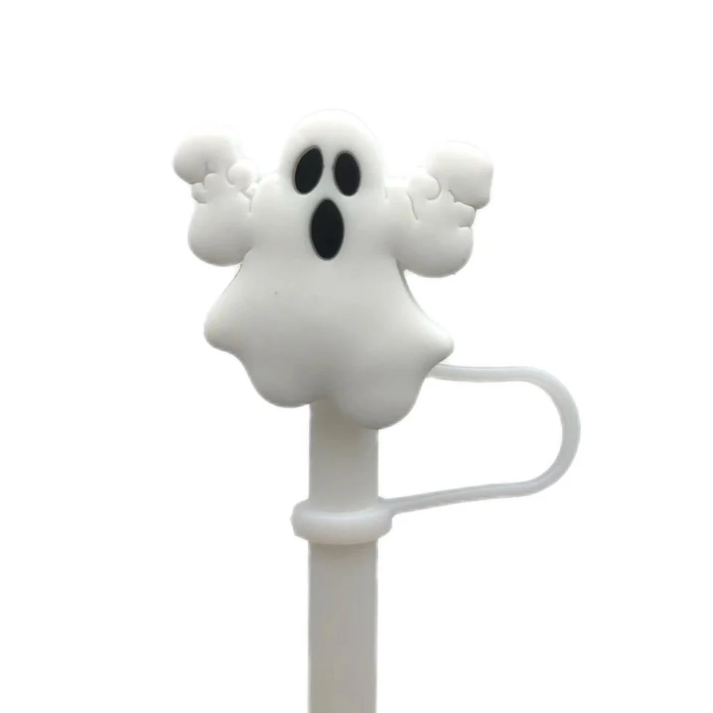 1PC Cartoon Silicone Straw Tips Drinking Dust Cap Splash Proof Plugs Cover Creative Cup Accessories 6-8mm Straw Sealing Tools