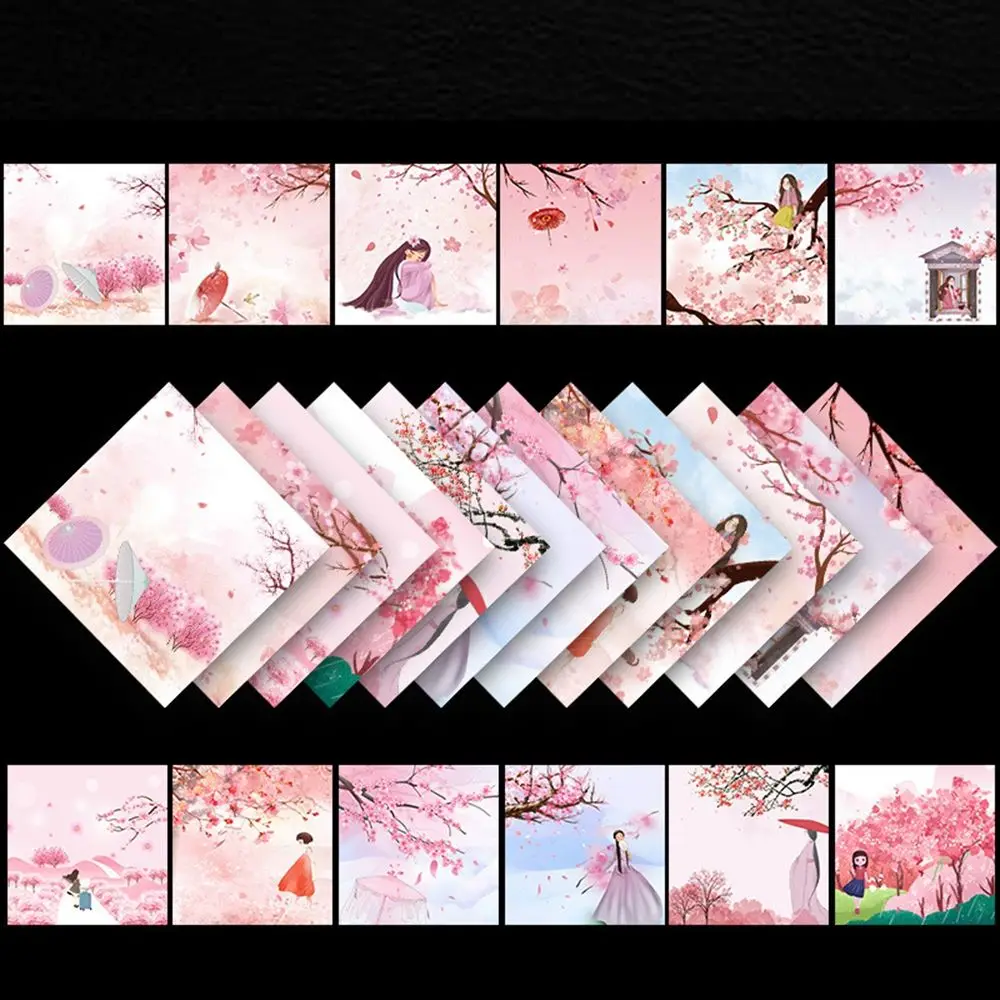 50pcs/set Handmade Gift Star Folding Paper Paper Decor Art Material Craft Paper Origami Paper Scrapbooking view 2