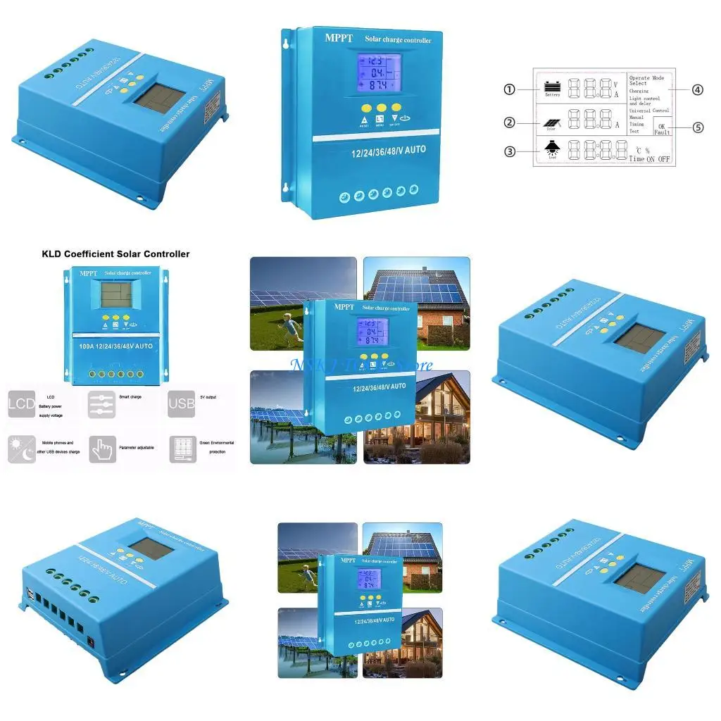 

L8RC Solar Panel Regulator 100/80/150/200A Auto Solar Battery Regulator