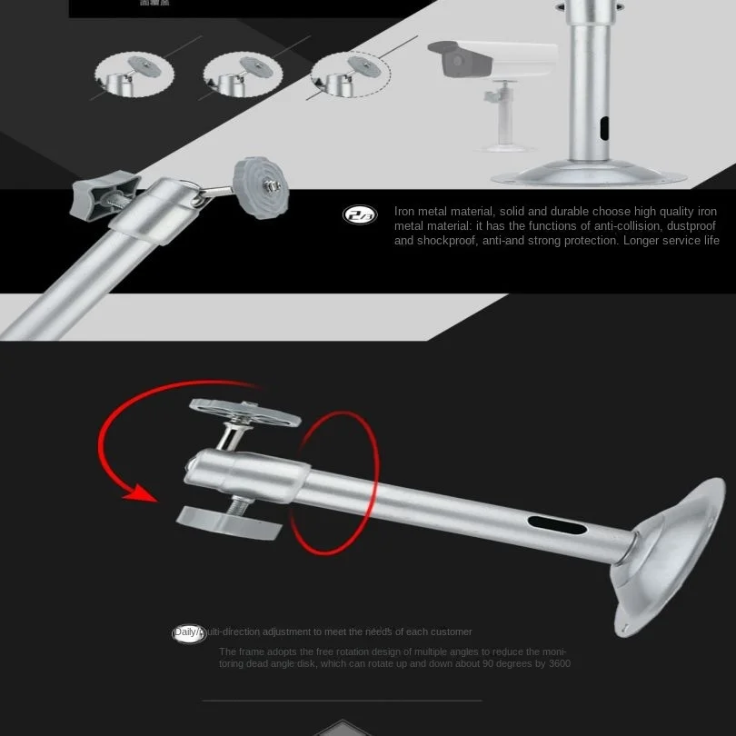 壁取り付けブラケット安全カメラ壁掛け金属回転壁取り付け簡単なカメラ天井取り付けブラケット