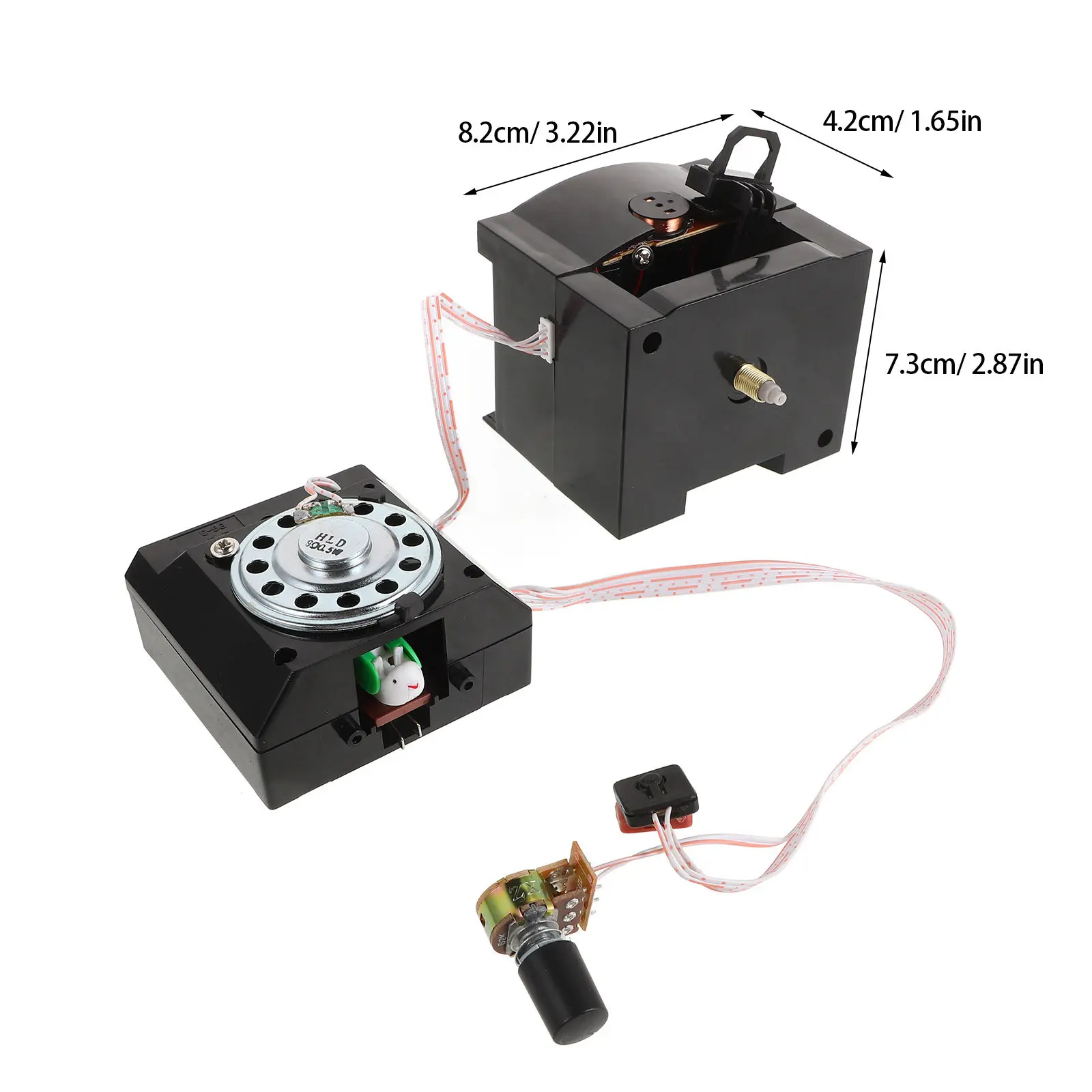 2 Pcs Wall Clock Part Cuckoo Mechanism Kit Repair Brown Tools Movement Replacement