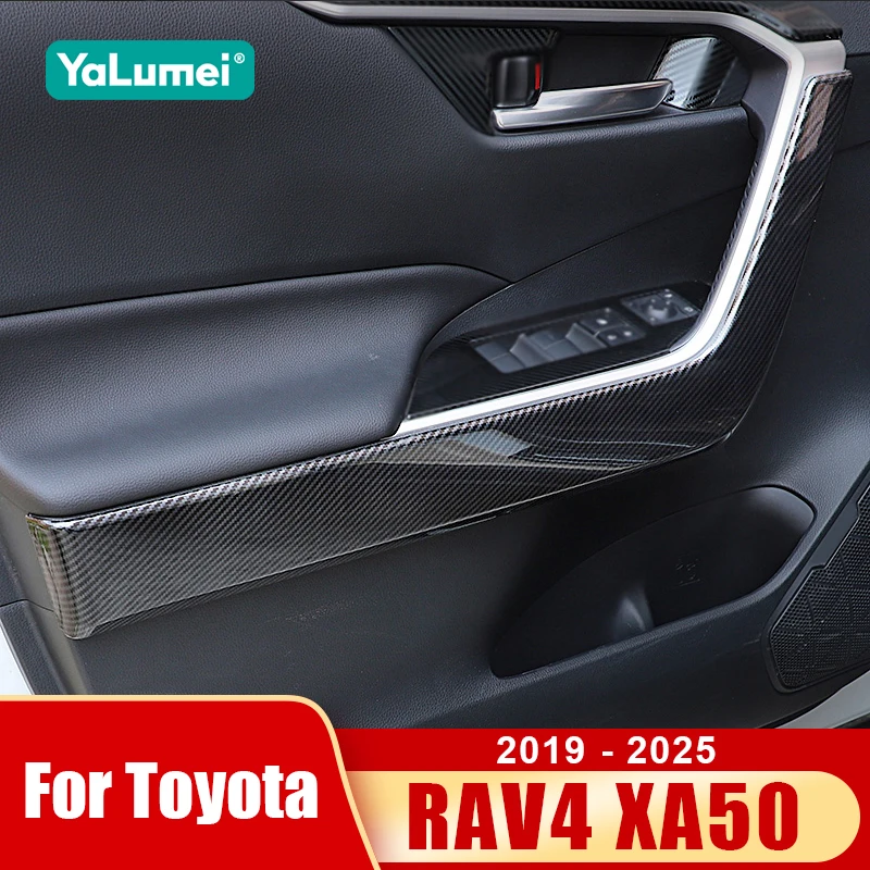 Für Toyota RAV4 XA50 2019 2020 2021 2022 2023 2024 2025 Hybrid Auto Tür Innen-Armlehnen-Verkleidung Anti-Kratz-Streifen Zubehör