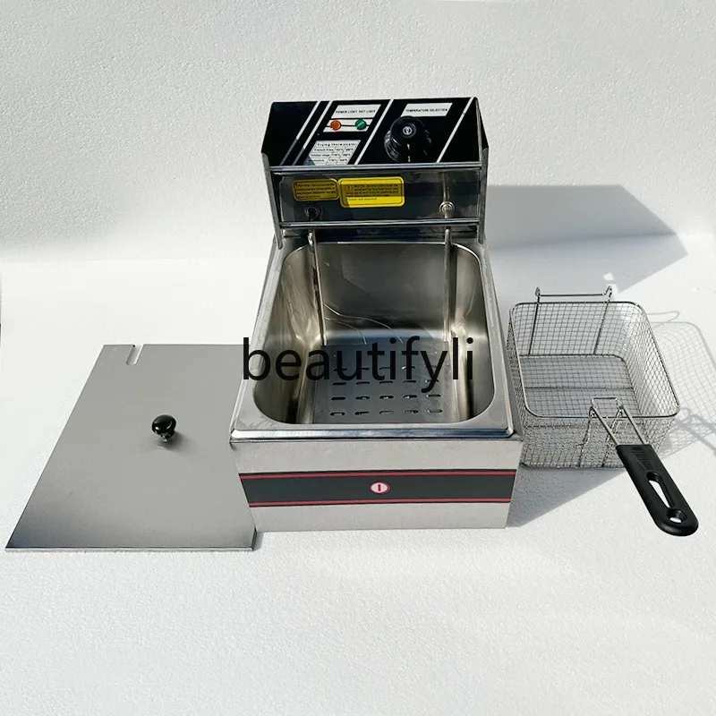 

Commercial Single-Cylinder Electric Fryer Desktop Fryer Household Large Capacity 6L Intelligent Temperature Control Oven