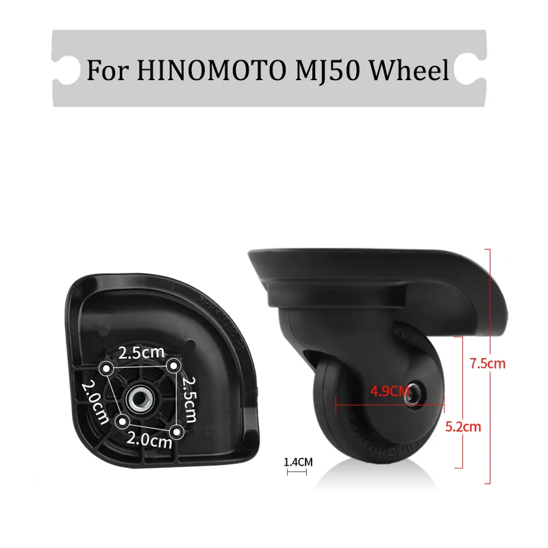 

Suitable For HINOMOTO MJ50 Universal Wheel Silent Wheel Luggage Anti-wear Wheels Replaceable Wheels Flexible Rotation Wheels