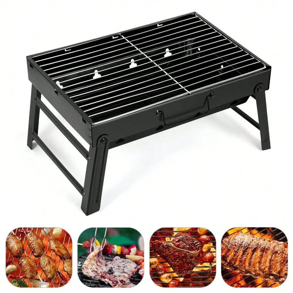 

Grill, Charcoal Grill Folding Portable Lightweight Barbecue Grill Tools For Outdoor Grilling Cooking Camping Hiking Picnics Tai