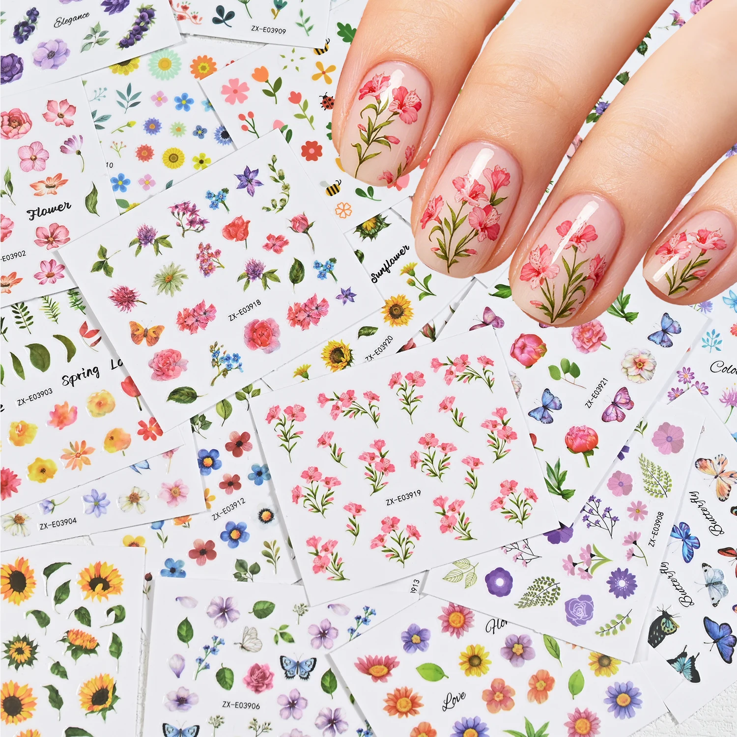 30PCS Papatya ve Gül Tırnak Çı - Nail Art France incelemesi ve fiyatı