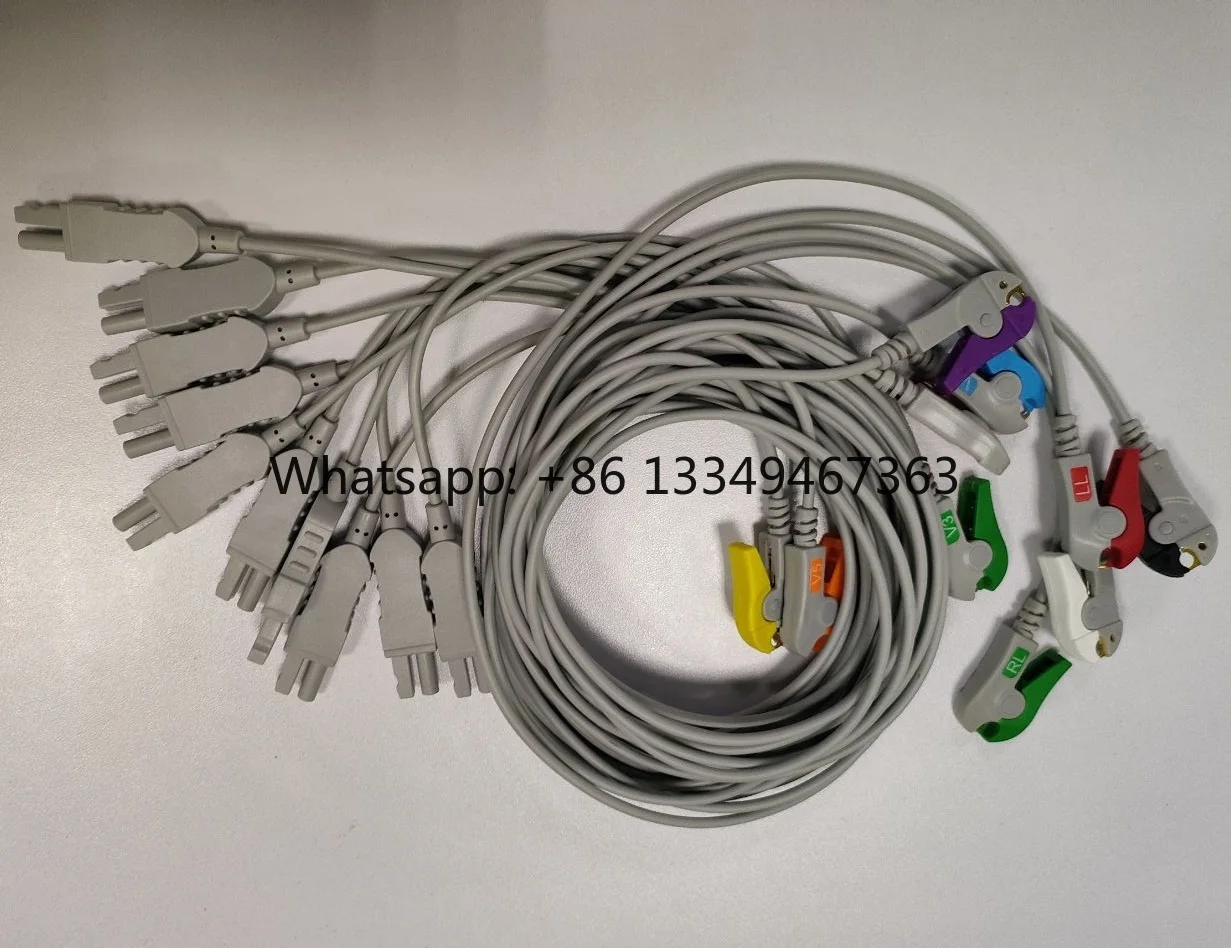 

High quality Medical Accessories Compatible for Norav Medical Leadwire AHA 10 Leads Clip Cable for Hospital Use