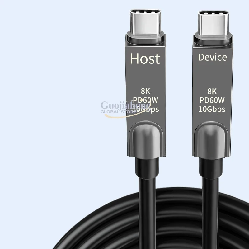 type-C data cable, USB3.1 optical fiber cable, full-function, 10G video conferencing video cable, VR series