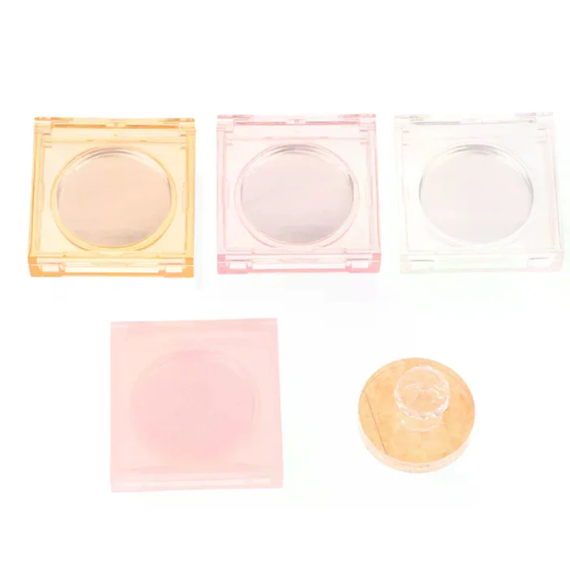 

Square Perfume Cream Box Blusher Highlight Concealer Empty Case With Aluminum Plate Plastic Cosmetic Container Clear Makeup Case
