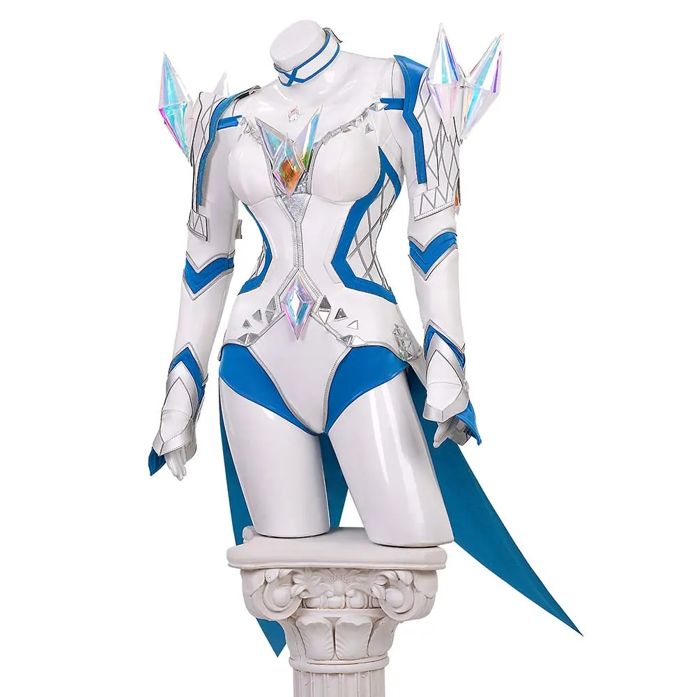 

Emma Grace Frost White Queen cosplay rivals costume Halloween leather jumpsuit prop wig accessory set women's fantasy uniform