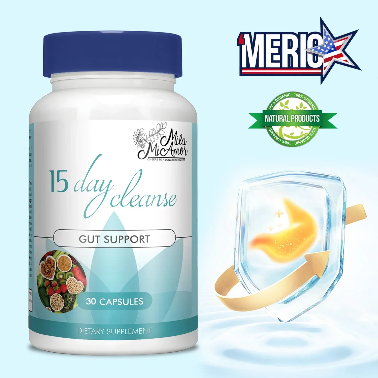 15-Day Cleanse and Detox Supplement – Anti-Cellulite Belly Fat Burning, Digestion and Weight Management