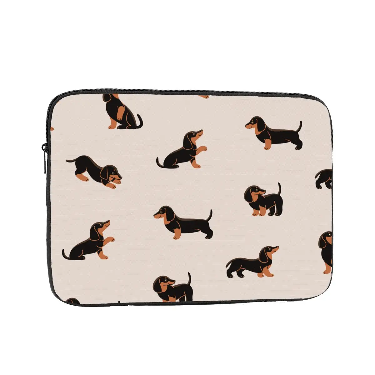 Laptop Notebook Bag Case Cartoon Dachshund Tablet Sleeve Case Gift for Animal Dog Lover 10 12 13 15 17 Inch Shockproof Case Bag