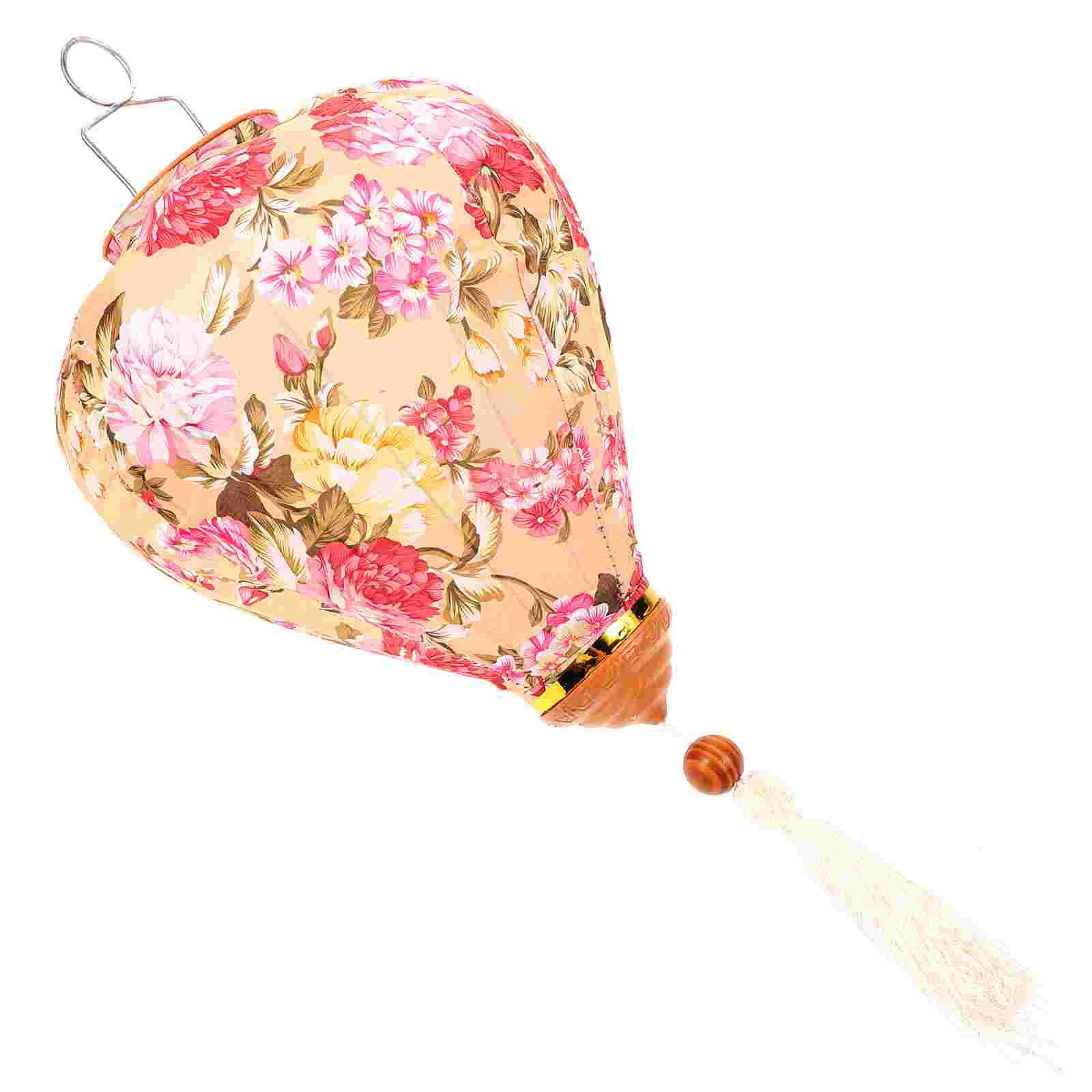 

Lantern Lanterns Silk Hanging Japanese Chinese Paper Vietnam Oval Mid Pattern Autumn Bar Sushi Floral Year New Decoration Ramen