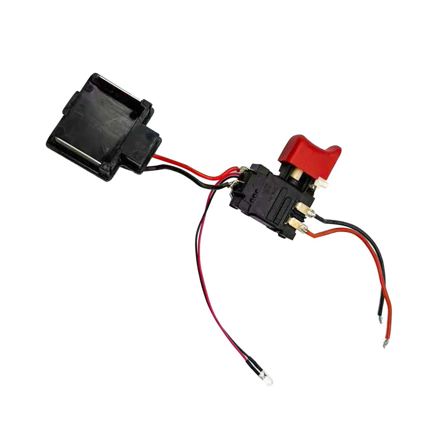 1pc HighCurrent Lithium Battery Electric Wrench Switch With LED Light Connector For Power Tools Accessories