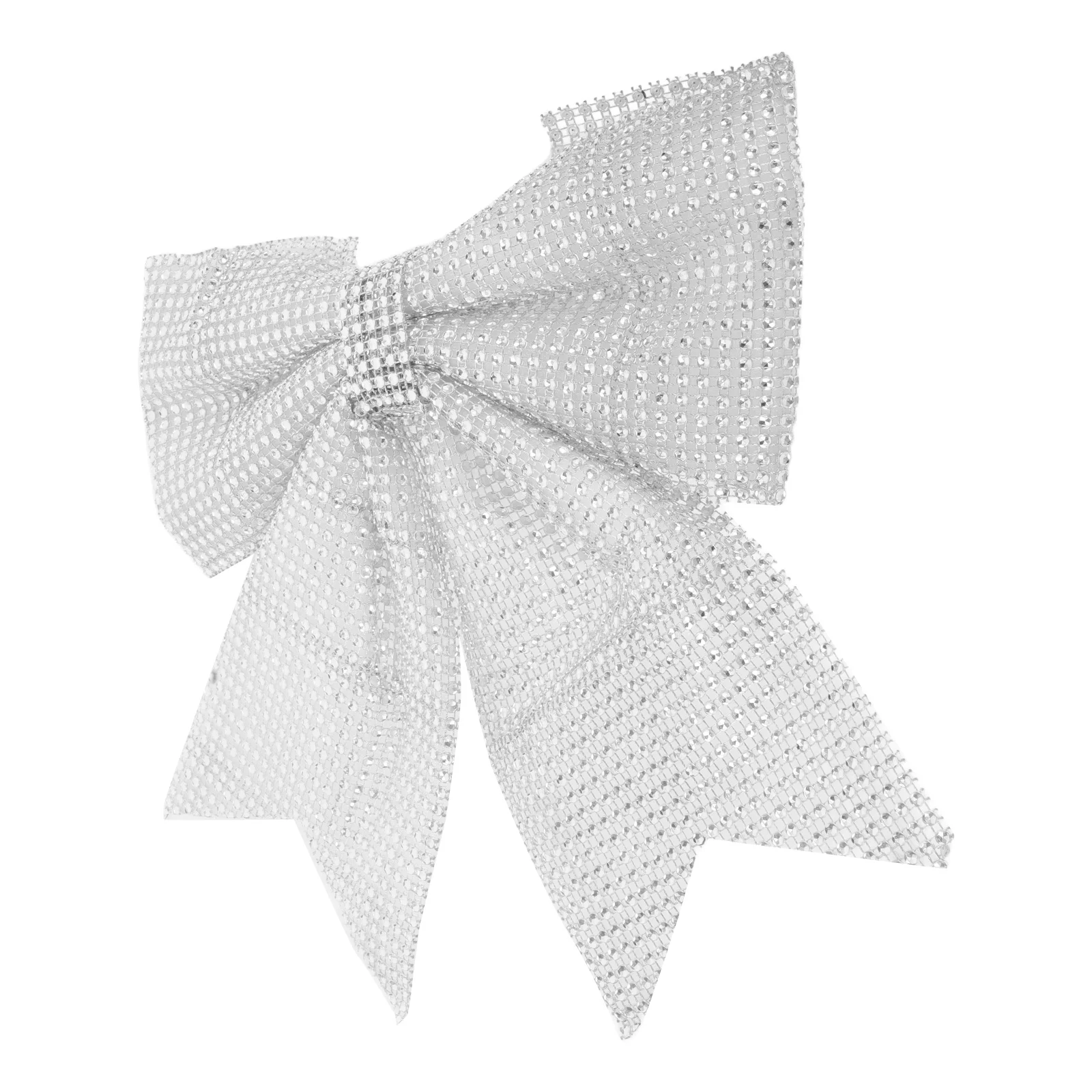 

Extra Large Rhinestone Bow for Christmas Tree Decorations Festive Glitter Bow Wreath Front Door Xmas Craft DIY Home Holiday