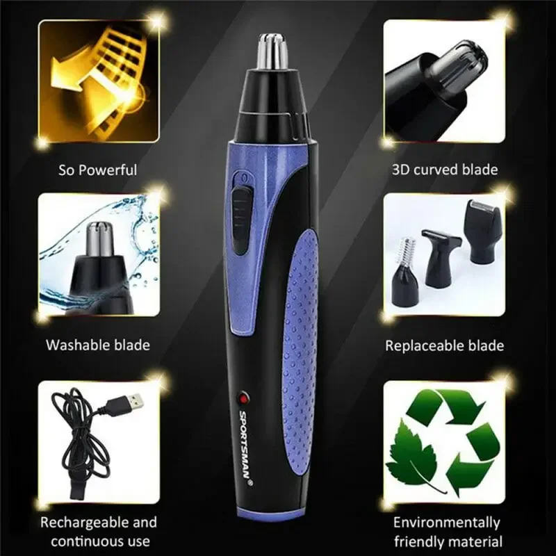 Electric Nose Ear Neck Eyebrow Beard Trimmer Shaver Groomer Clipper Remover Men Women Personal Care House Barber New