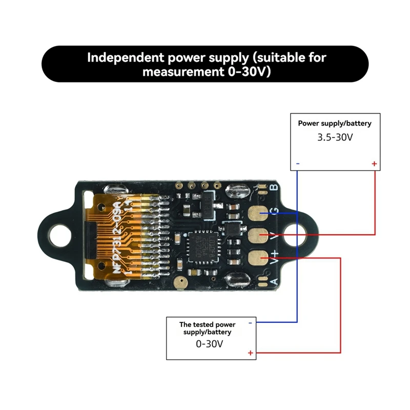DT16 DC 0-30V Mini Digital Voltmeter 0.5inch OLED Display 12-bit High Precision