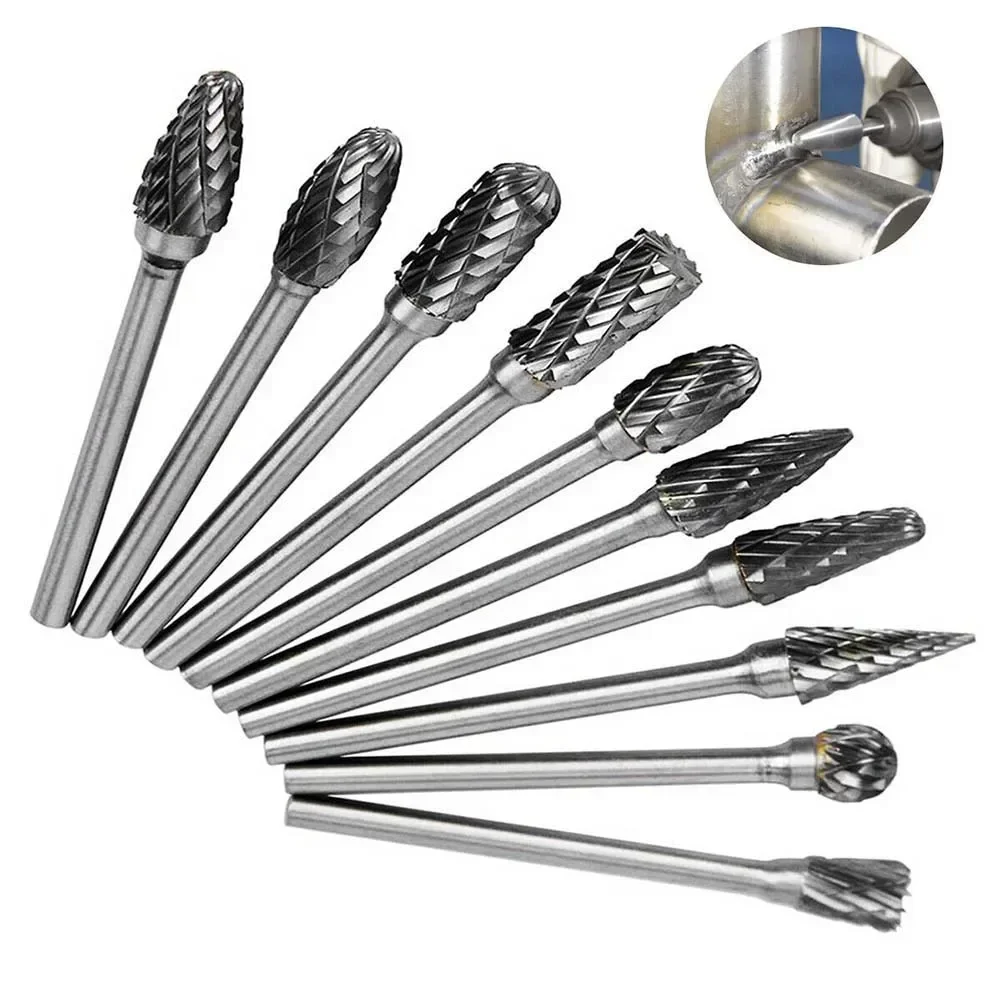 Lima Rotativa de Carburo de Tungsteno Broca Rotativa de Aleación Dura Cortador de Grabado Lima Rotativa de Carburo Escultura em Pedra de Madera de Tungsteno 1x