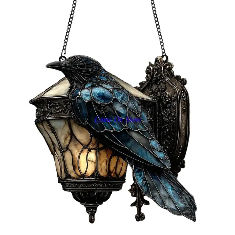 

M6CF Halloween Ravens Light Vintage LED Night Lamp For Festival Party Decoration