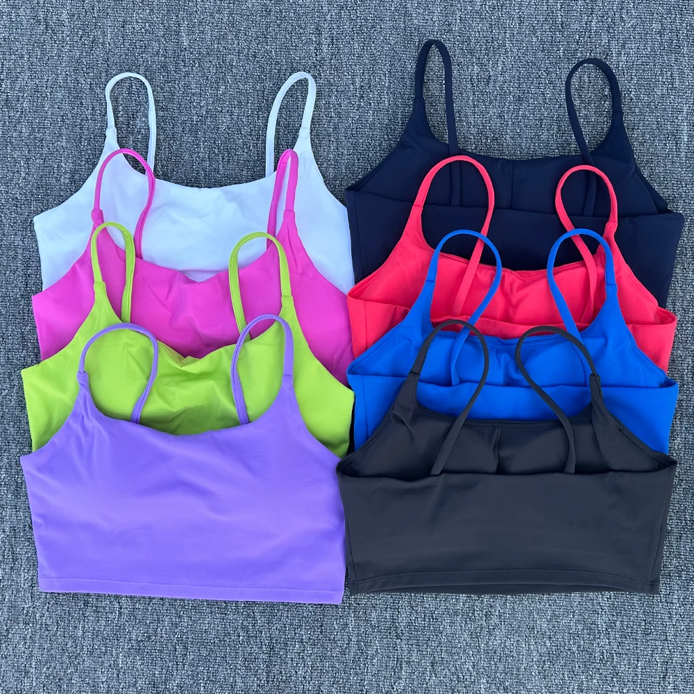 Sexy Fashion Strap Top Women Yoga Sport Bras Breathable Quick-Drying Shockproof Yoga Underwear Fitness Running Exercise Bra ﻿