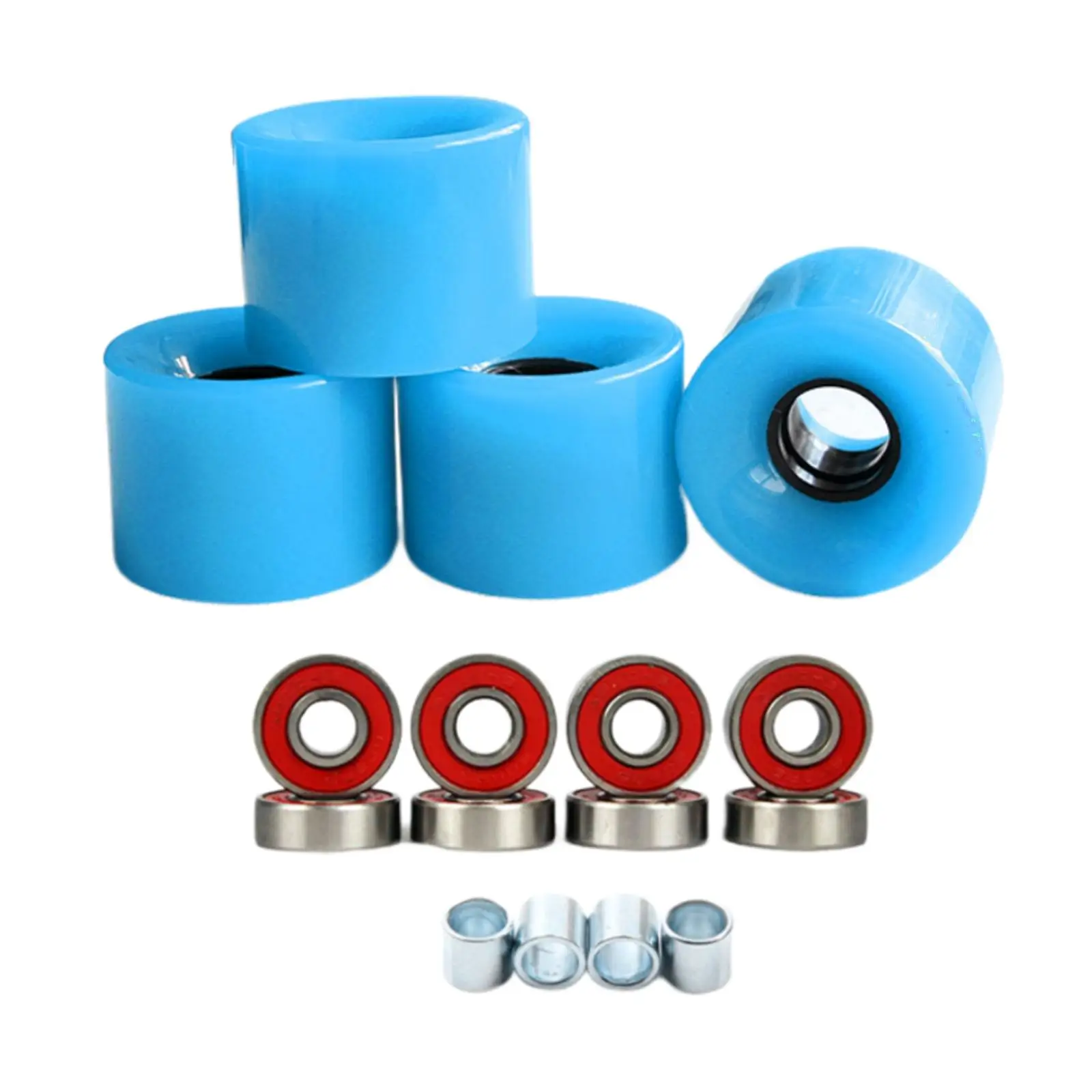 4 Pieces 78A Skateboard PU Wheels Longboard Outdoor Skating Replacement
