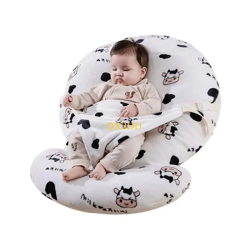 Infant Anti Milk Spit Up Pillow Support Cushion with Scientific Slope Designing view 4