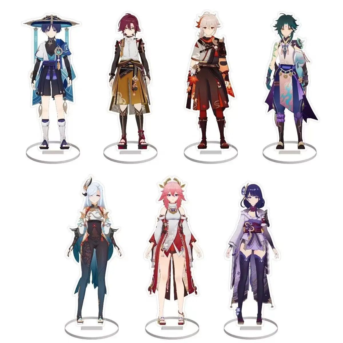 Genshin Impact Anime Acrylic Stand Model Plate Desk Decor Standing Sign