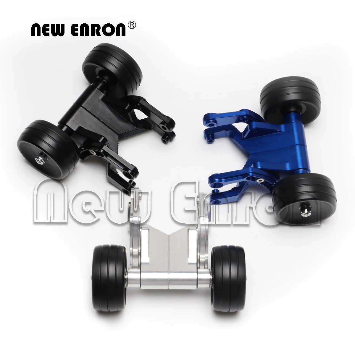 NEW ENRON Aluminum Double Wheel Adjustable Wheelie Bar for Traxxas 1/10 E-Revo E-Revo2.0