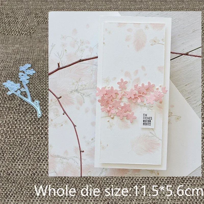 

New Craft Metal stencil mold Cutting Die flower branch Decorative scrapbook die cut Album Paper Card Craft Embossing design