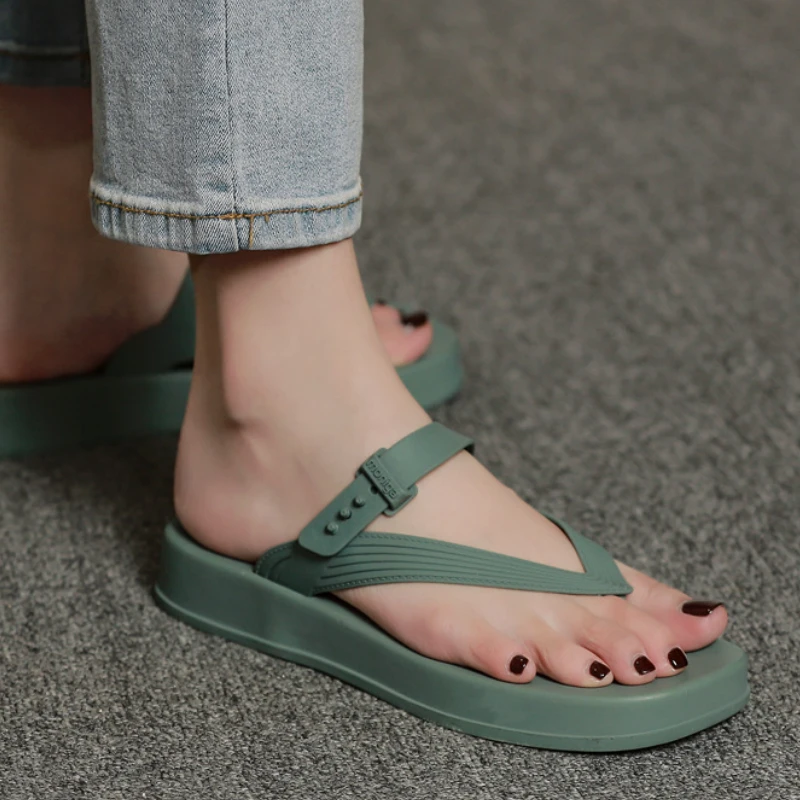 Summer Flip Flops for Women Casual Flat Slippers Sandals Comfort Lady PVC Beach Shoes Woman Slides Footwear Chanclas Mujer