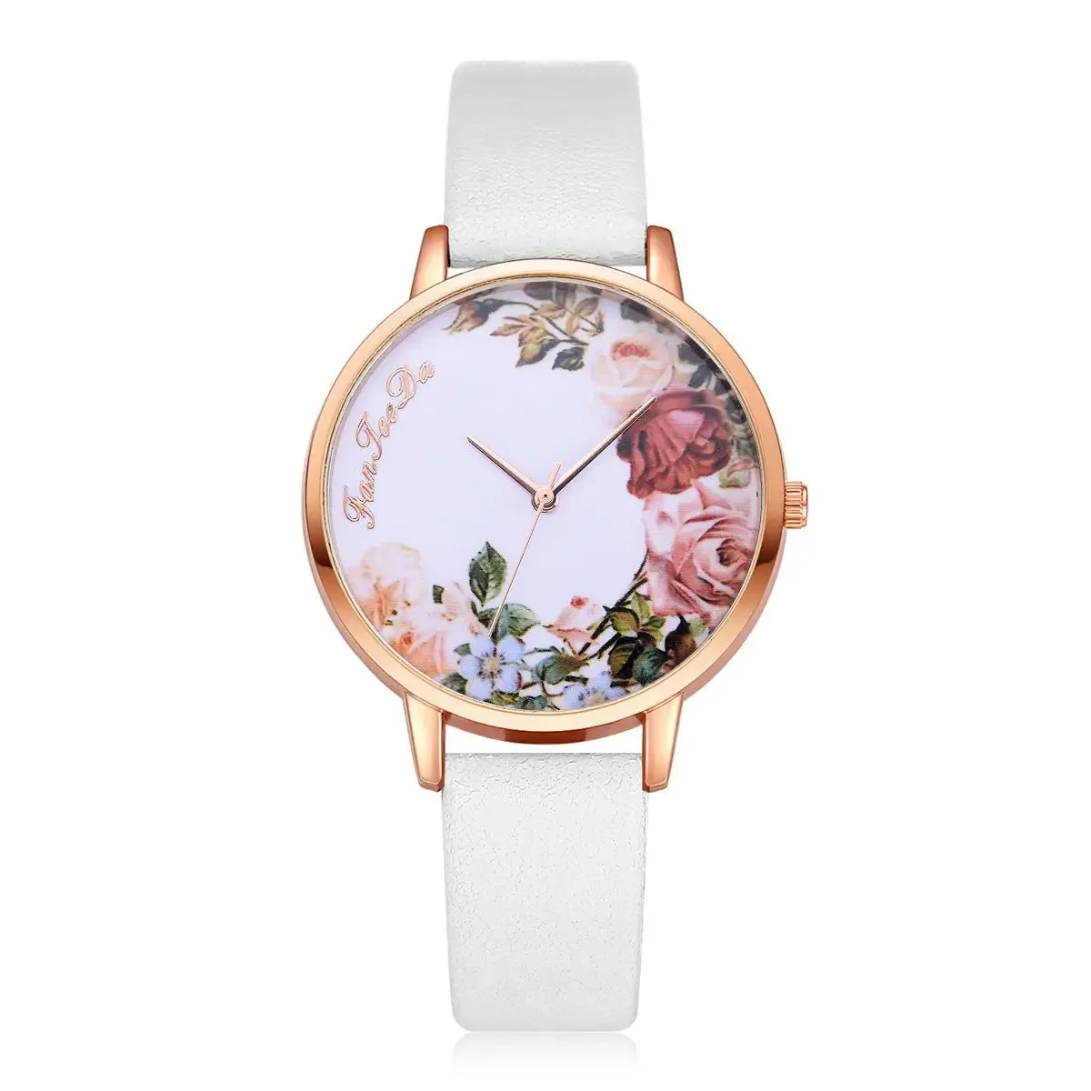 

Fashion Flowers Design Women Watches 2024 Luxury Brand Ladies Quartz Wristwatches Casual Frosted Vintage Leather Female Watch