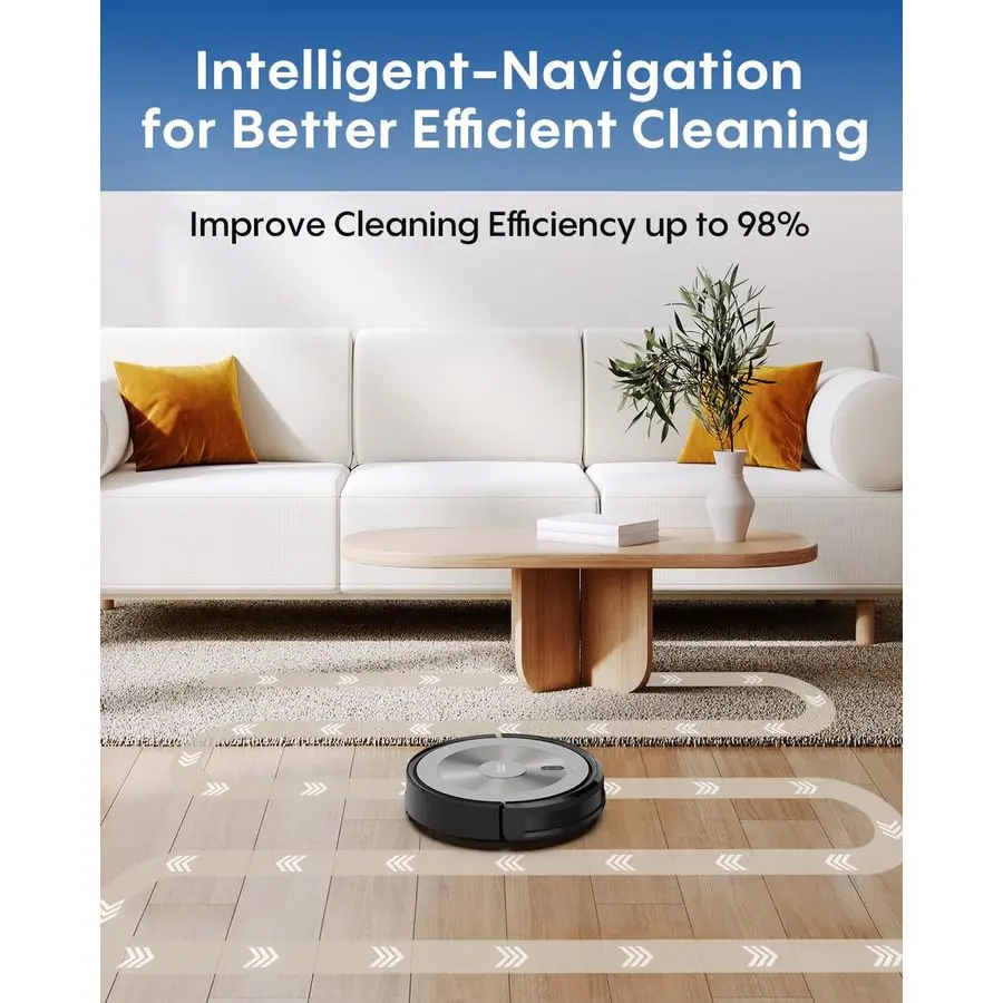 مجموعة مكنسة كهربائية وممسحة، مكنسة كهربائية روبوتية 3 في 1 مع محرك شفط بدون فرش بقدرة 4000 باسكال، خالية من التشابك، شحن تلقائي، جدول زمني #2