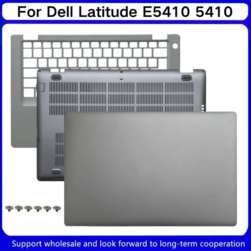 New For Dell Latitude E5410 5410 5411 LCD Back Cover/Upper Case Palmrest  A19991 A19994 / Bottom Case Cover 00W819 Silver 0NKPM7