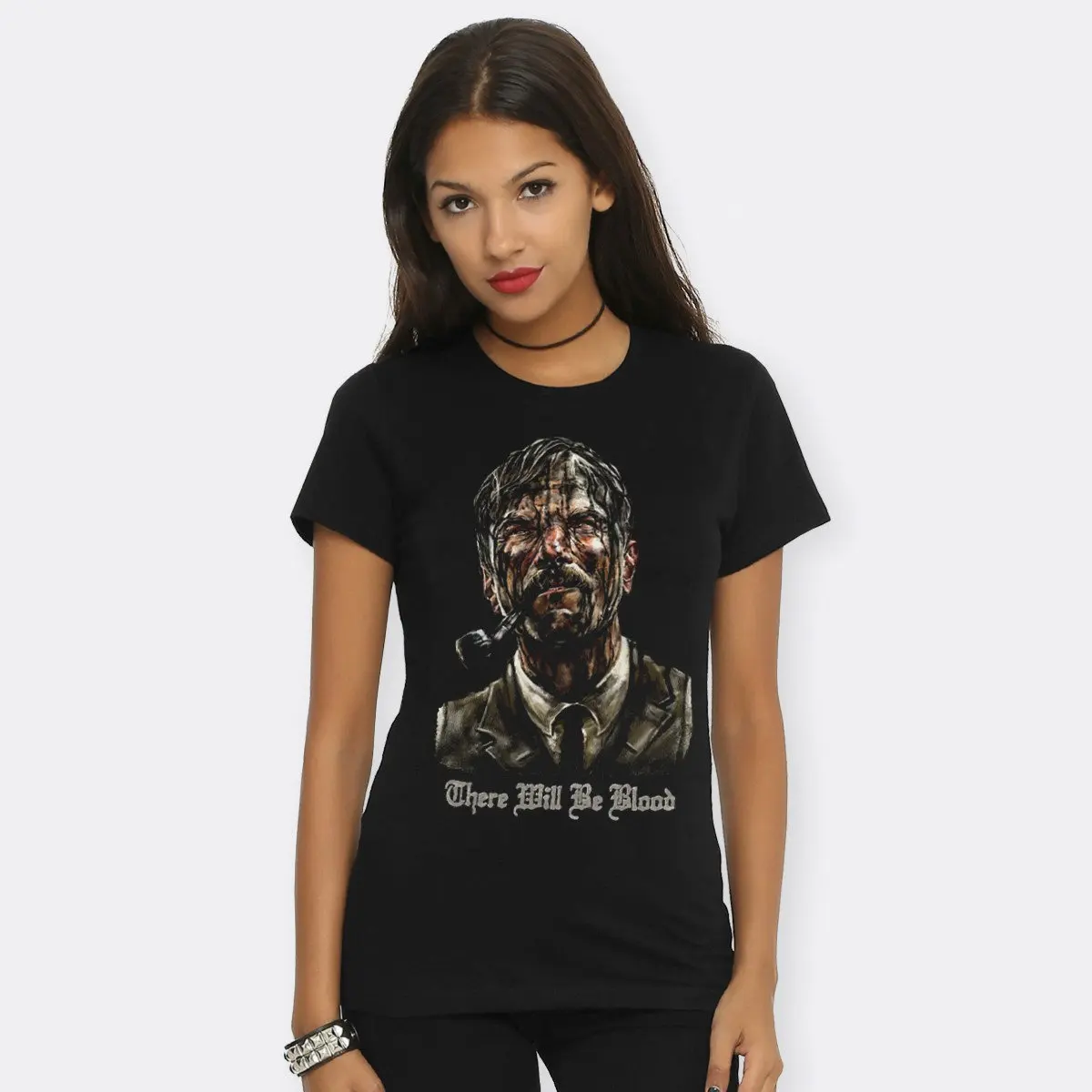 There Will Be Blood Printed T-shirt Men's and Women's Movie Pattern Top Spring/Summer Pure Cotton Short Sleeve Unisex T-shirt
